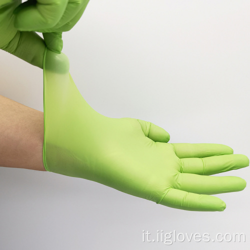 CE guanti di nitrile industriale di grado medico non sterile
